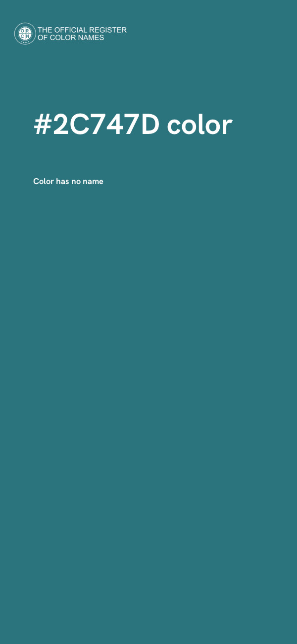 #2C747D color image