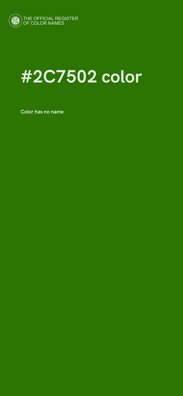 #2C7502 color image
