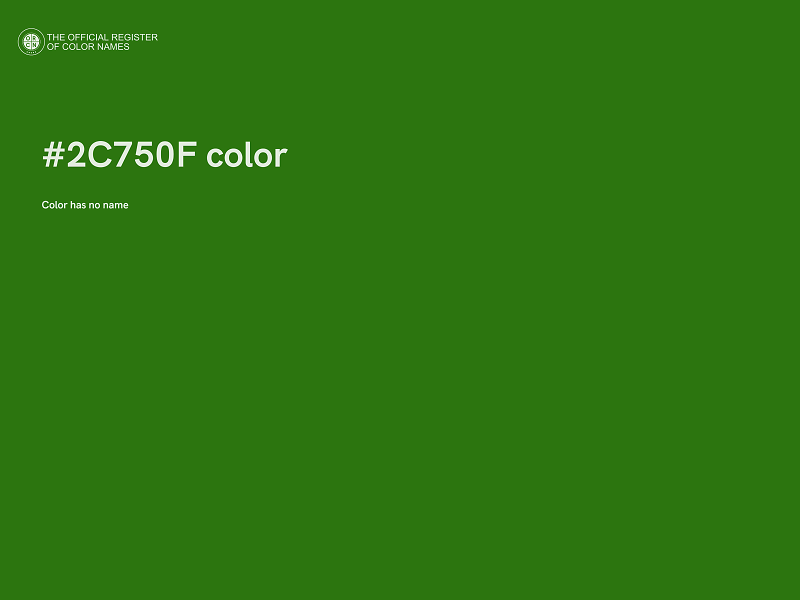 #2C750F color image