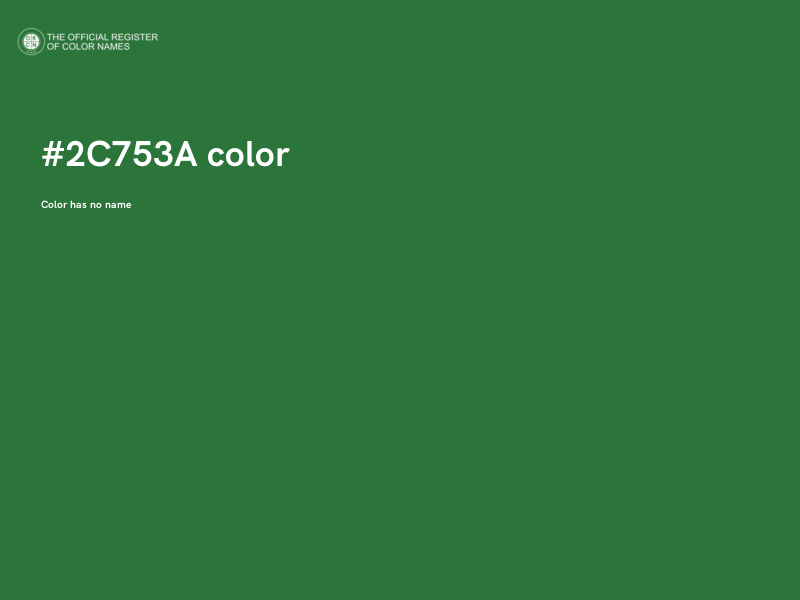 #2C753A color image