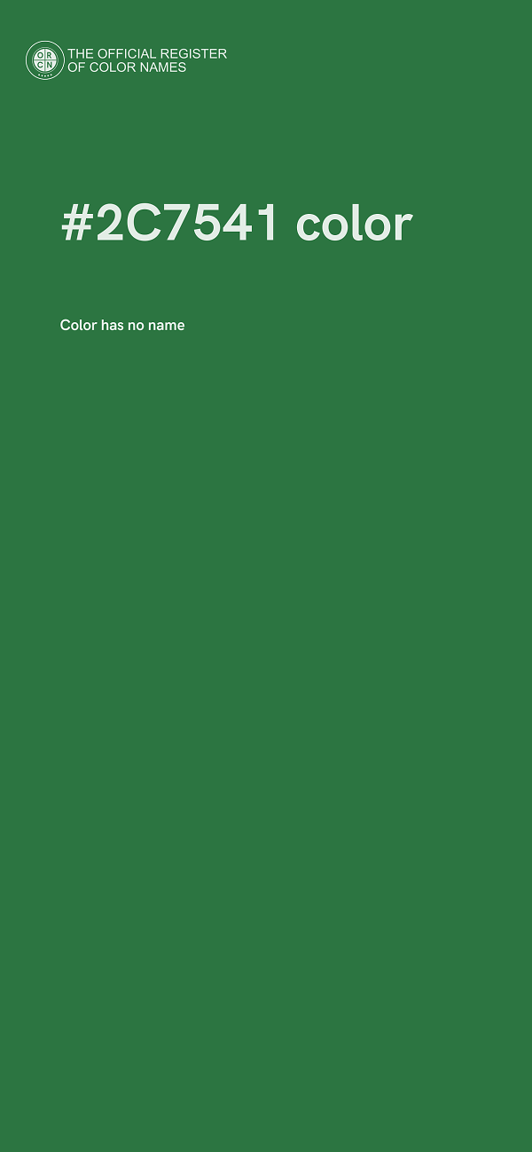 #2C7541 color image