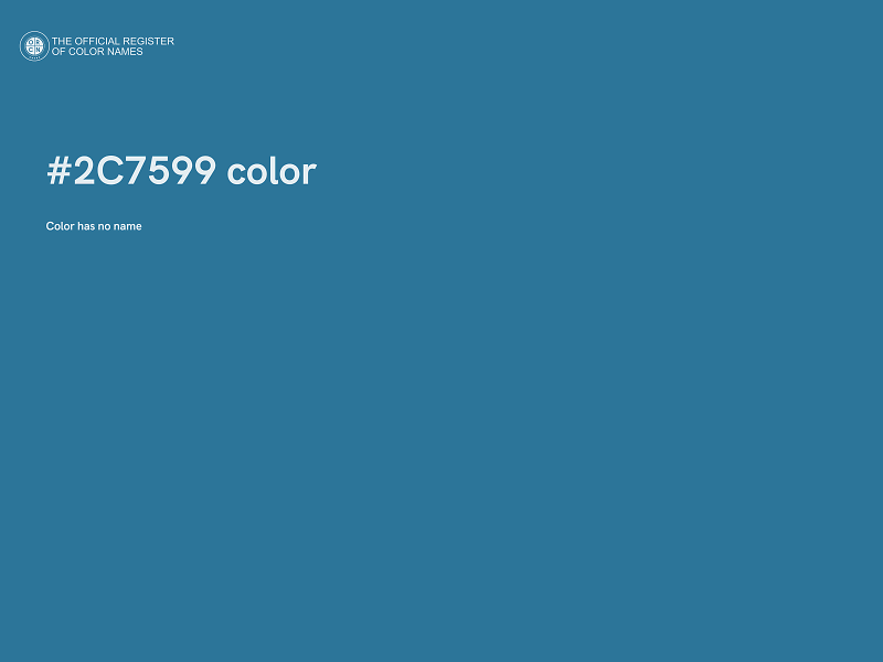 #2C7599 color image