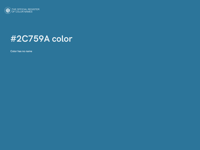 #2C759A color image