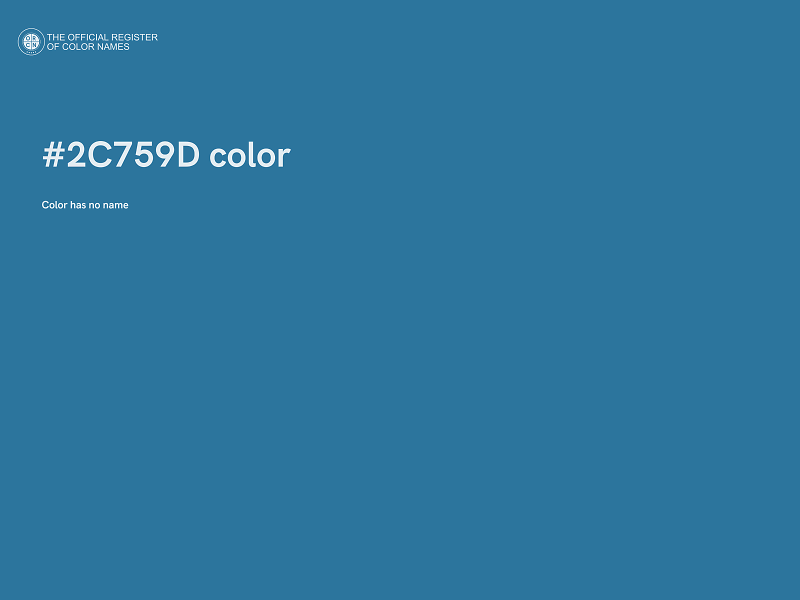 #2C759D color image