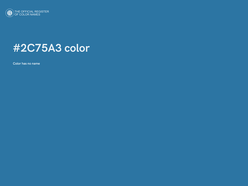 #2C75A3 color image