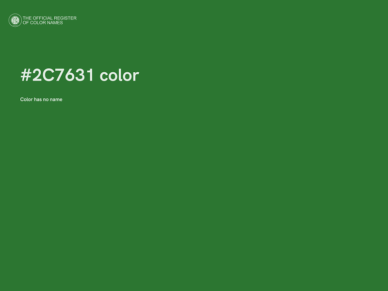 #2C7631 color image