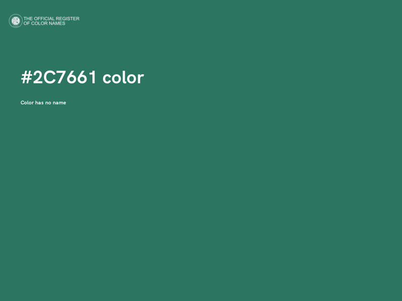 #2C7661 color image