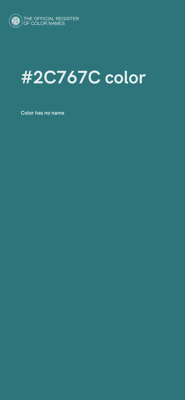 #2C767C color image