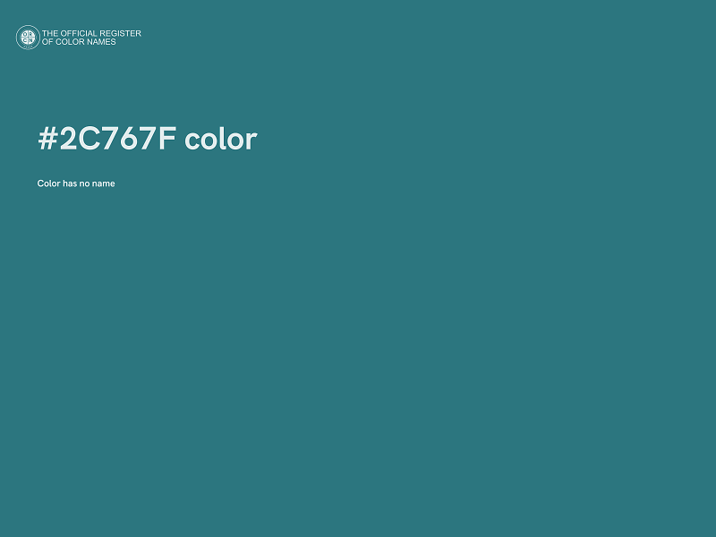 #2C767F color image