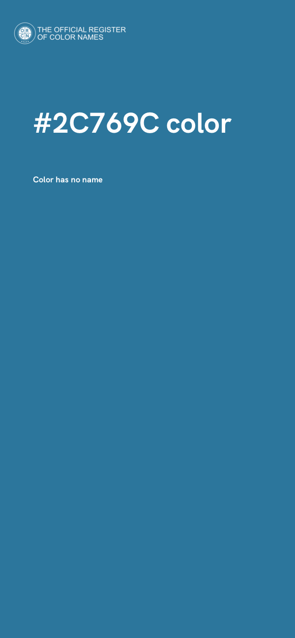 #2C769C color image