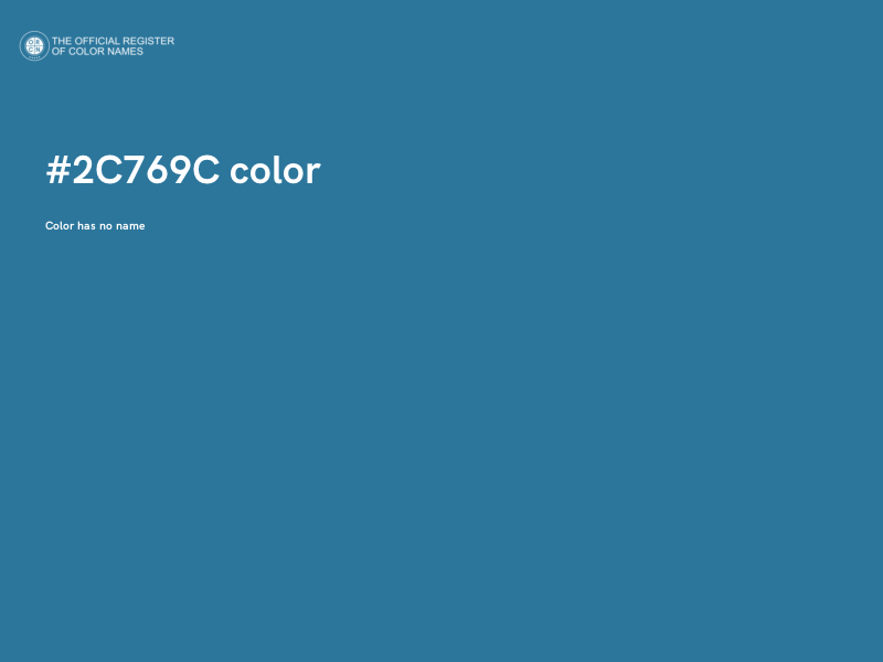#2C769C color image