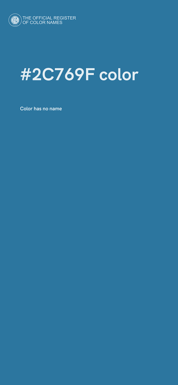 #2C769F color image