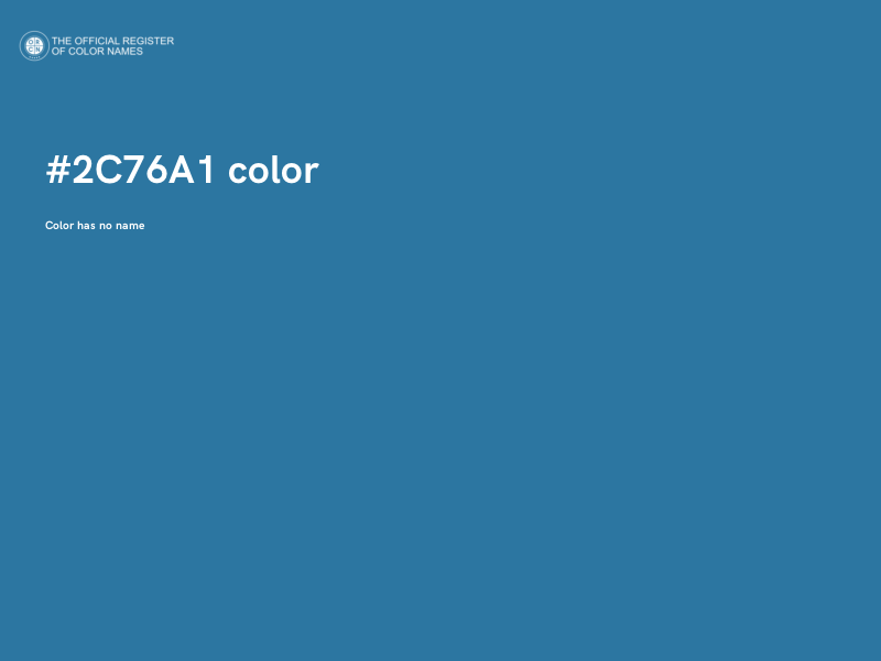 #2C76A1 color image