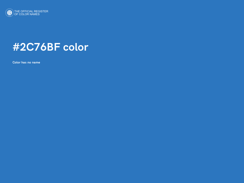 #2C76BF color image