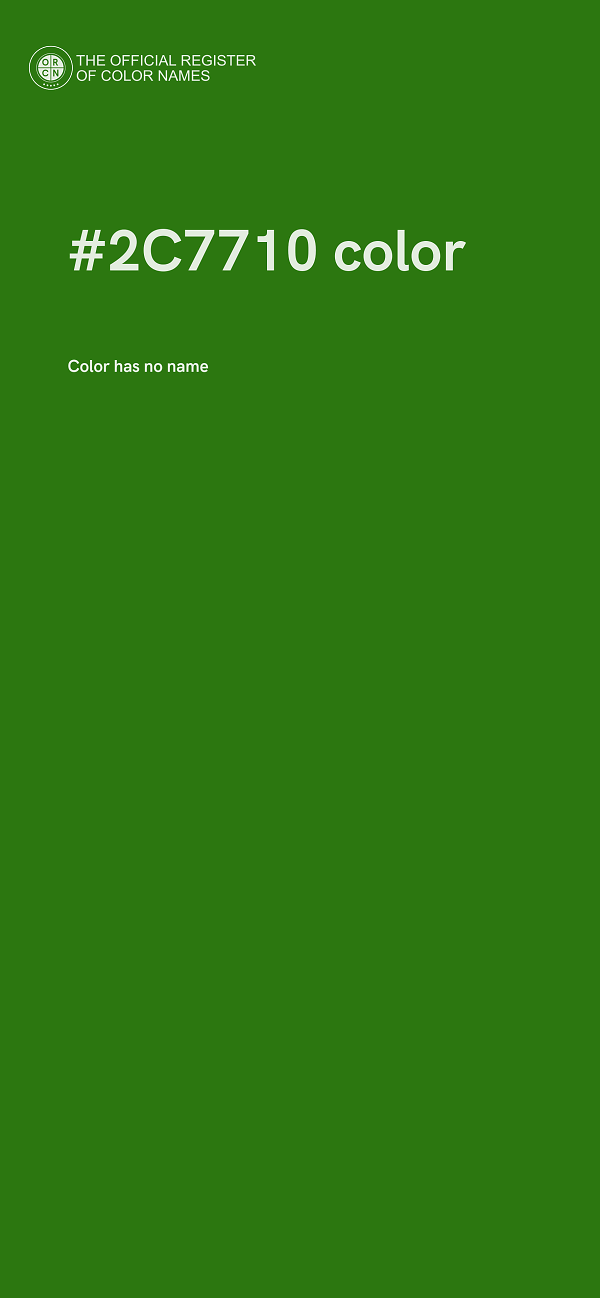 #2C7710 color image