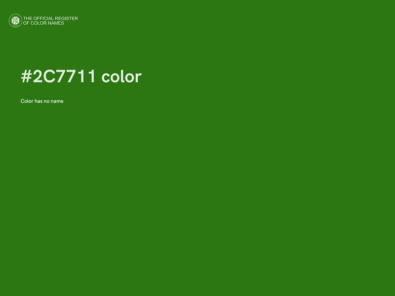 #2C7711 color image