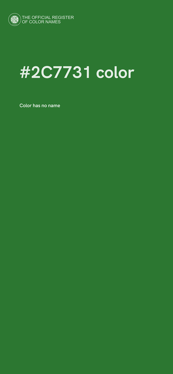 #2C7731 color image
