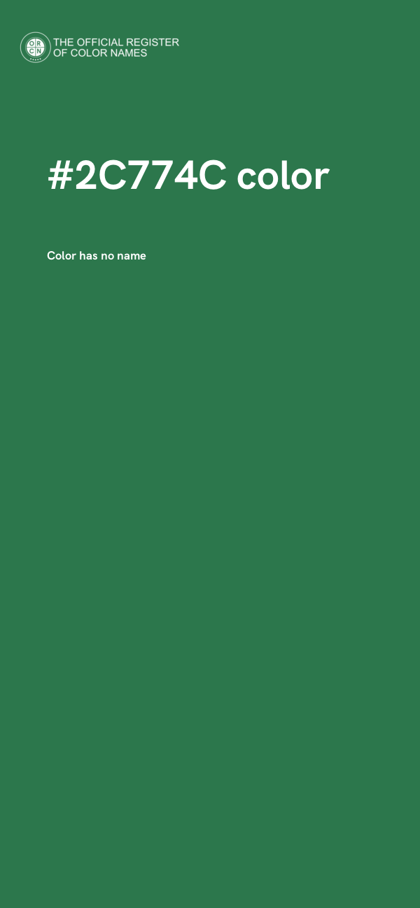 #2C774C color image