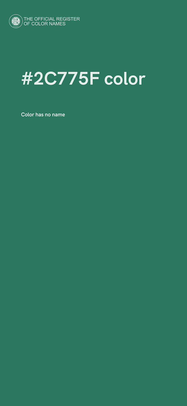 #2C775F color image