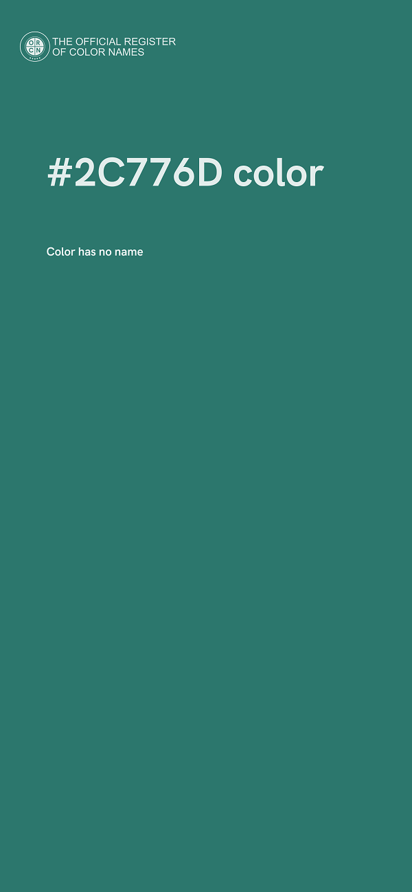 #2C776D color image