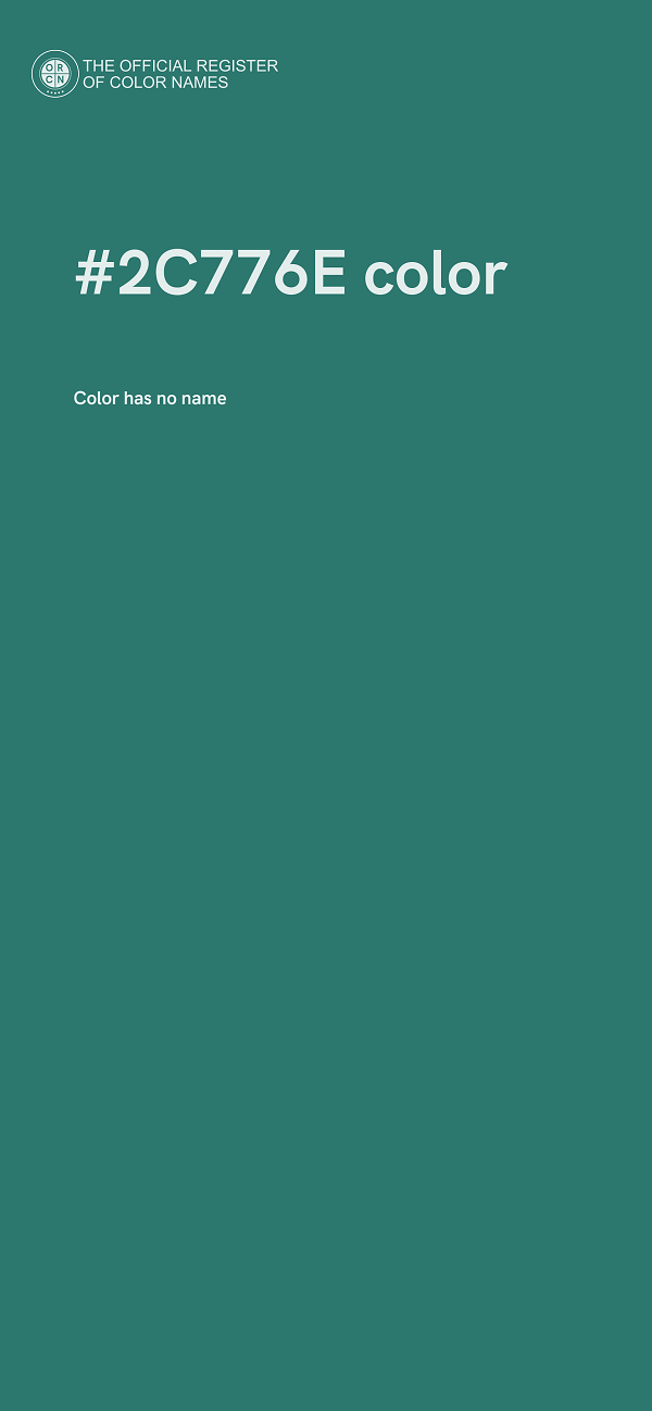 #2C776E color image