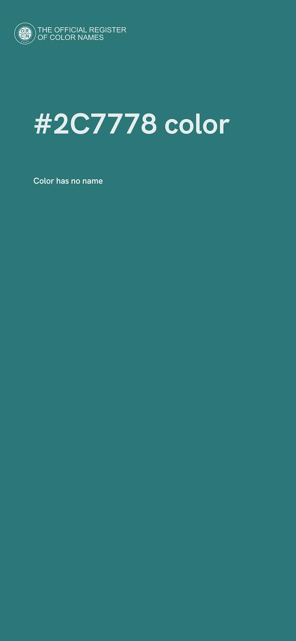 #2C7778 color image