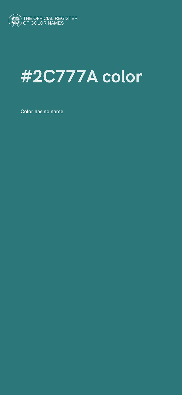#2C777A color image