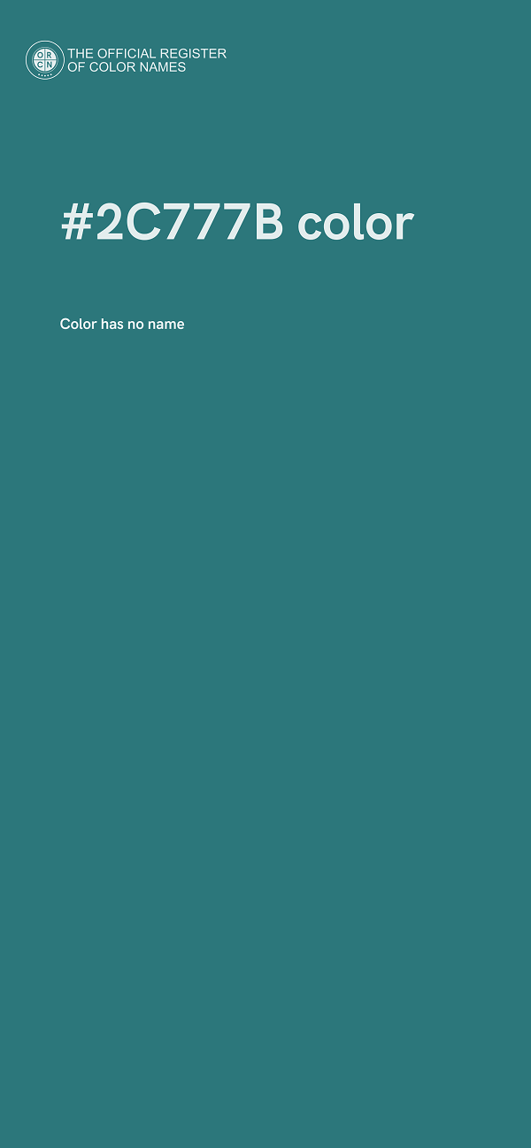 #2C777B color image