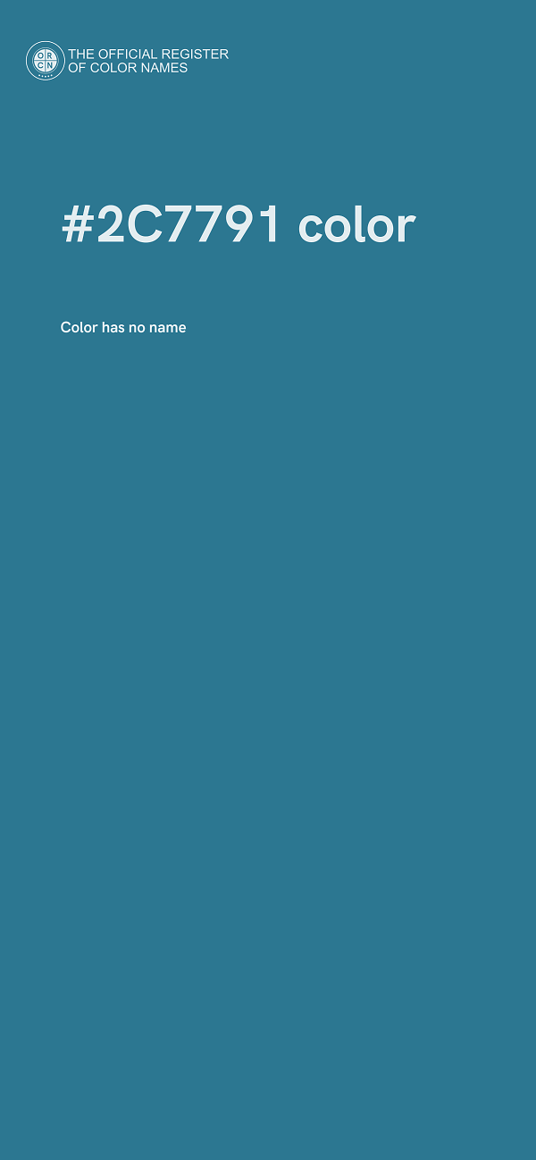 #2C7791 color image