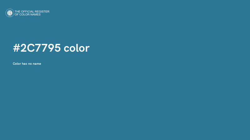 #2C7795 color image