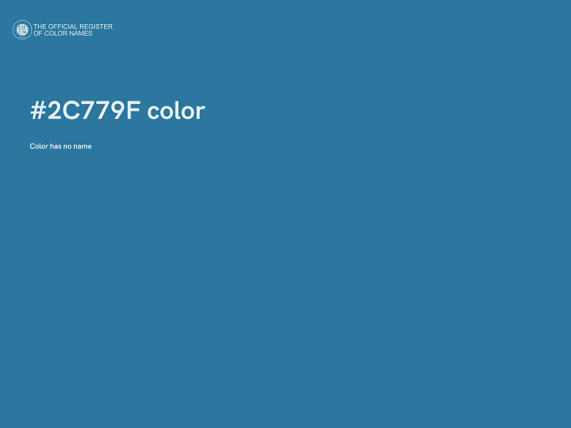 #2C779F color image