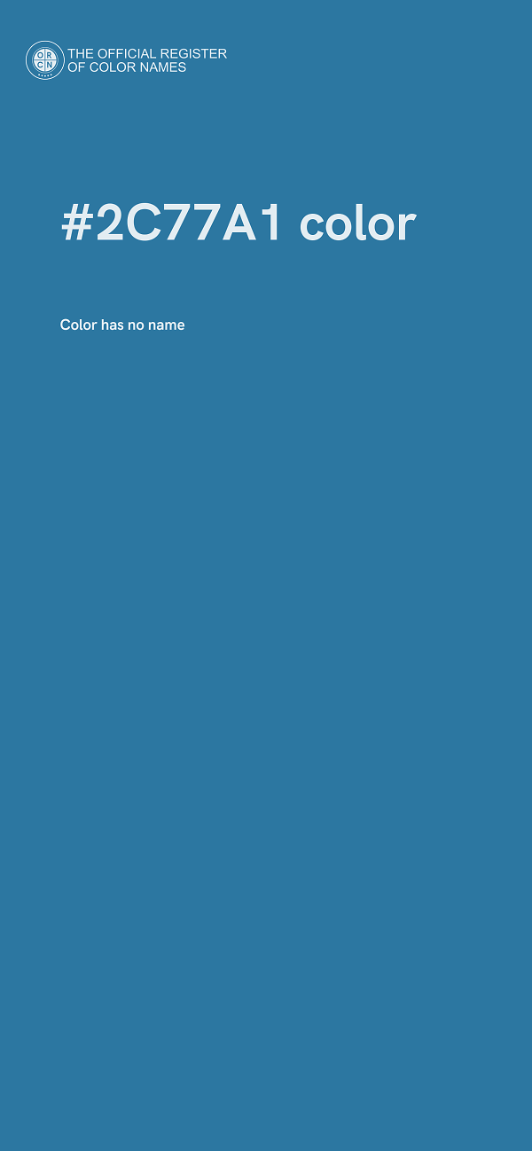 #2C77A1 color image