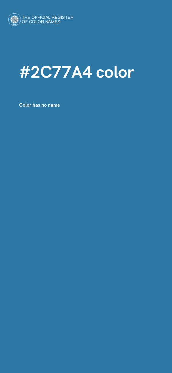 #2C77A4 color image