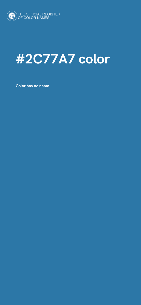#2C77A7 color image