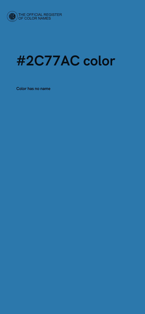 #2C77AC color image