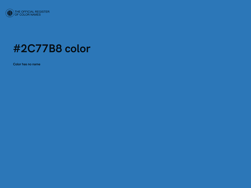 #2C77B8 color image