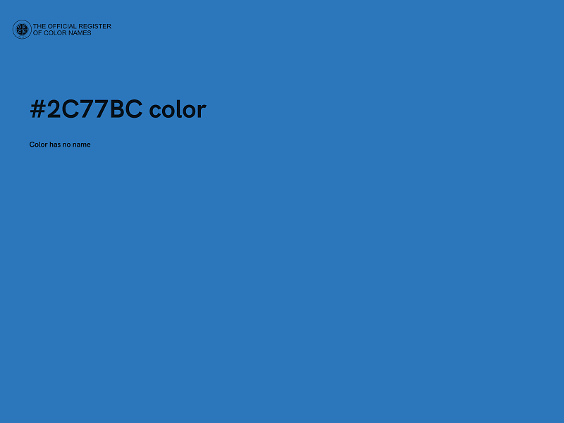 #2C77BC color image