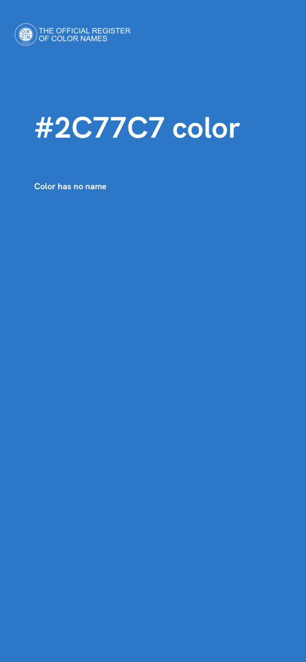 #2C77C7 color image