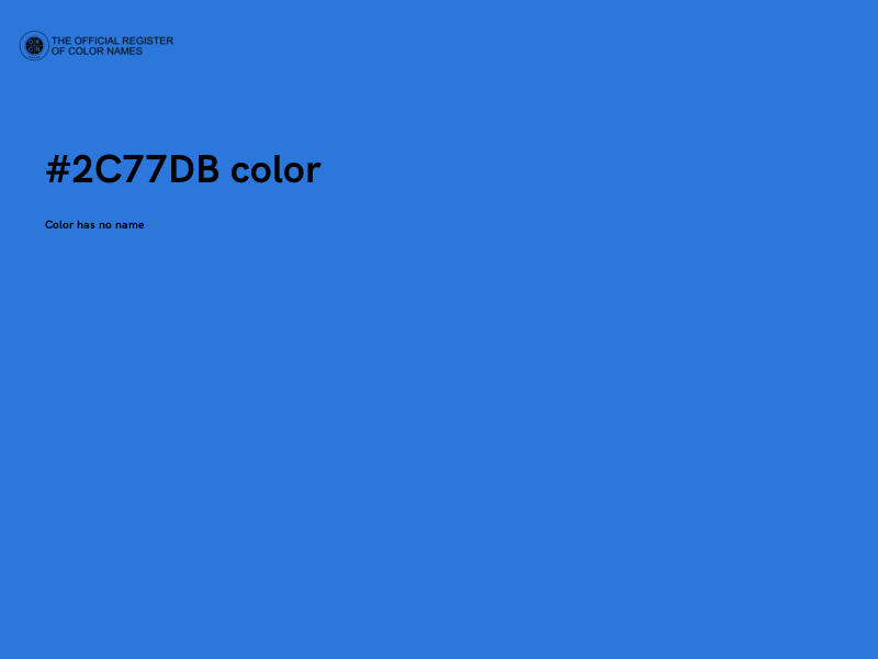 #2C77DB color image