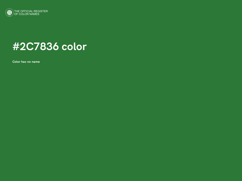 #2C7836 color image