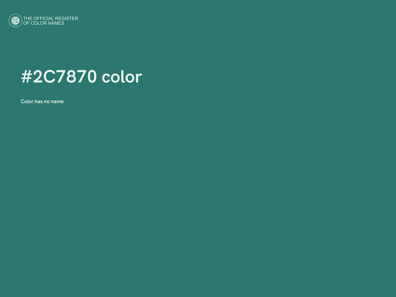 #2C7870 color image