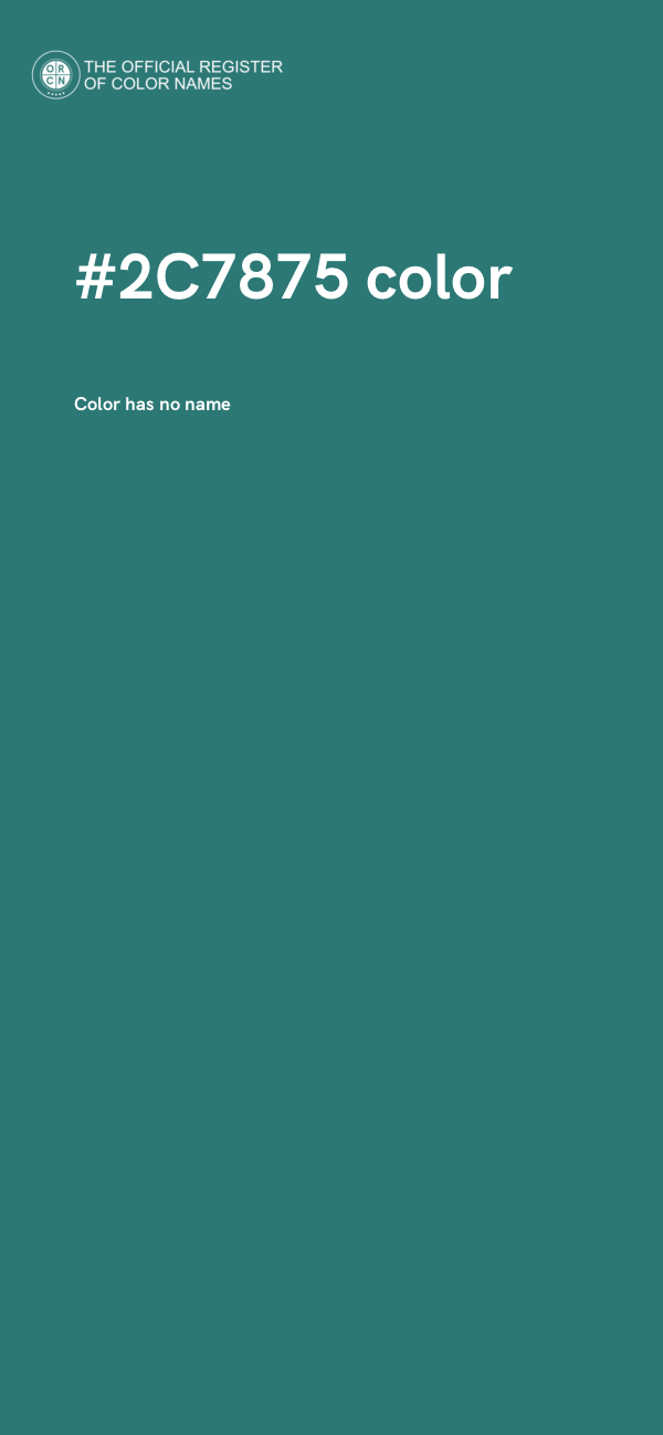 #2C7875 color image