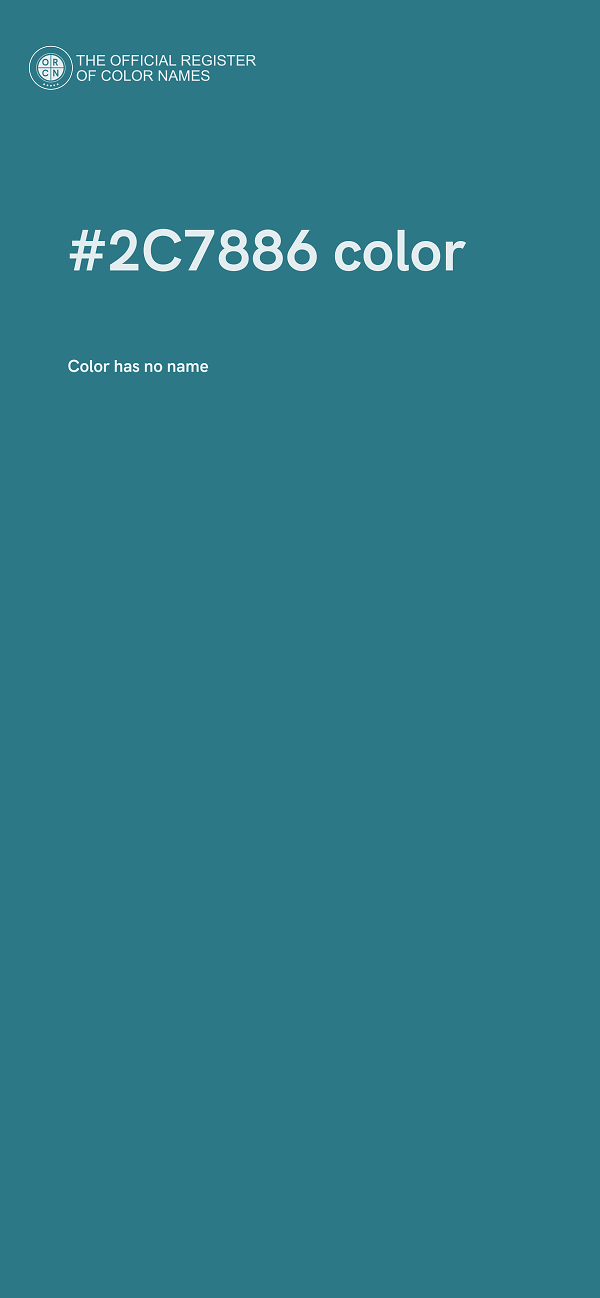 #2C7886 color image