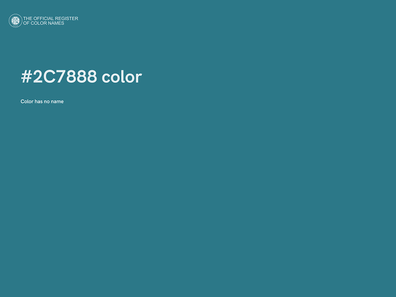 #2C7888 color image