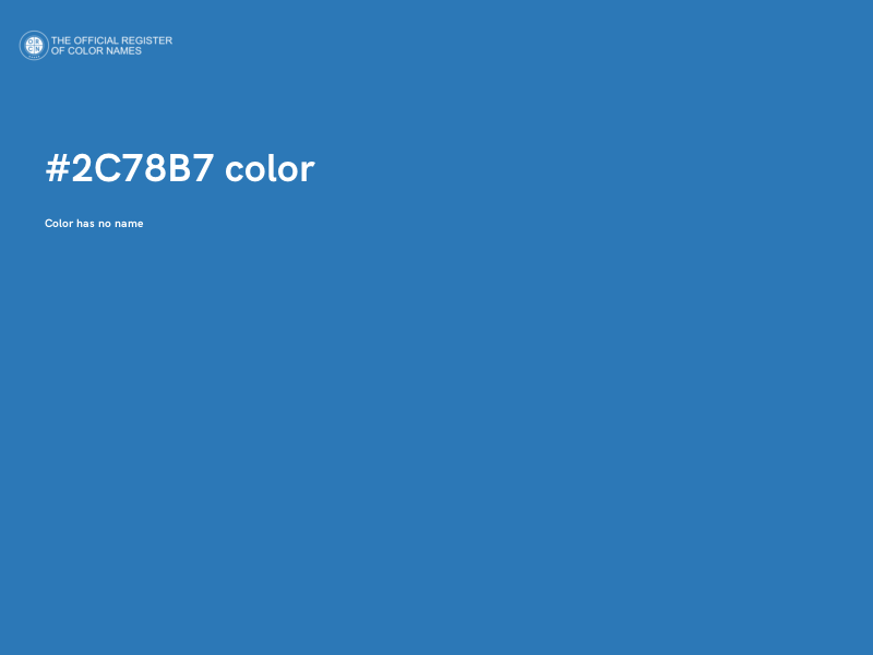 #2C78B7 color image
