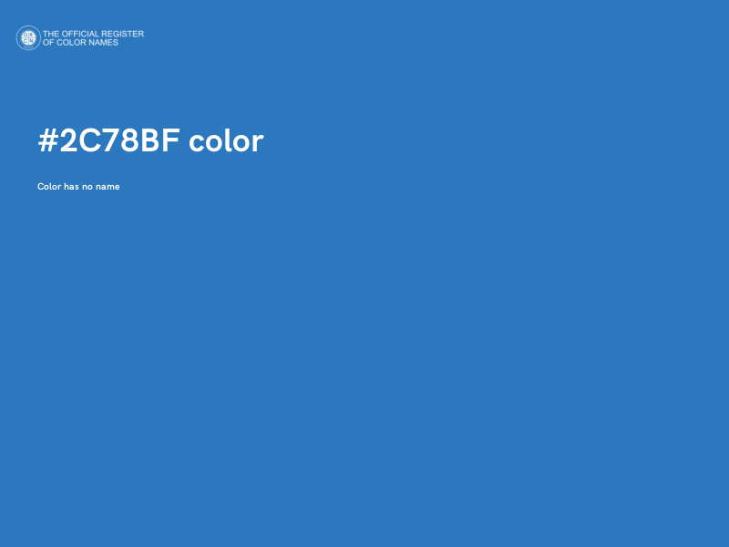 #2C78BF color image