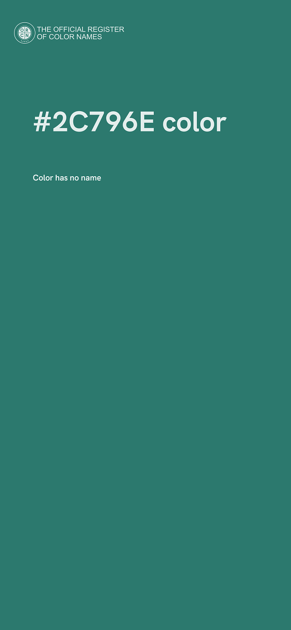 #2C796E color image