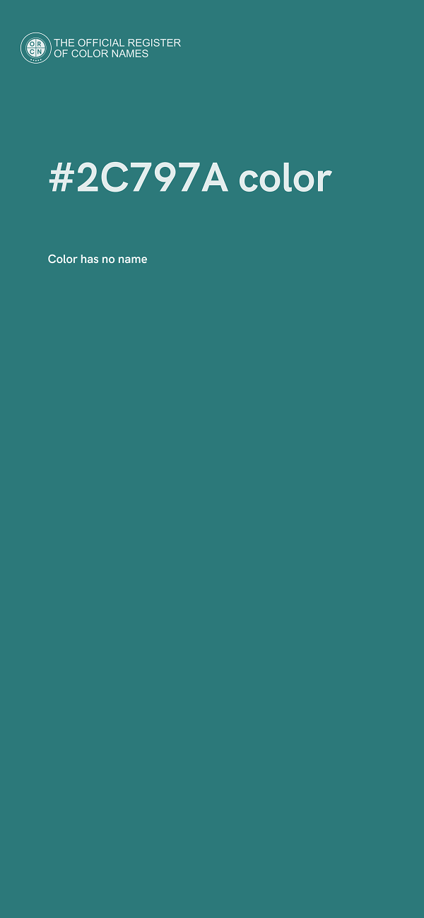 #2C797A color image