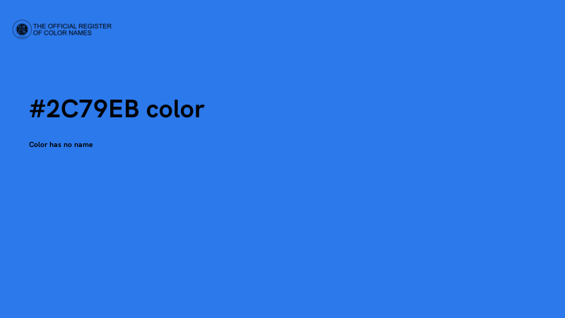 #2C79EB color image