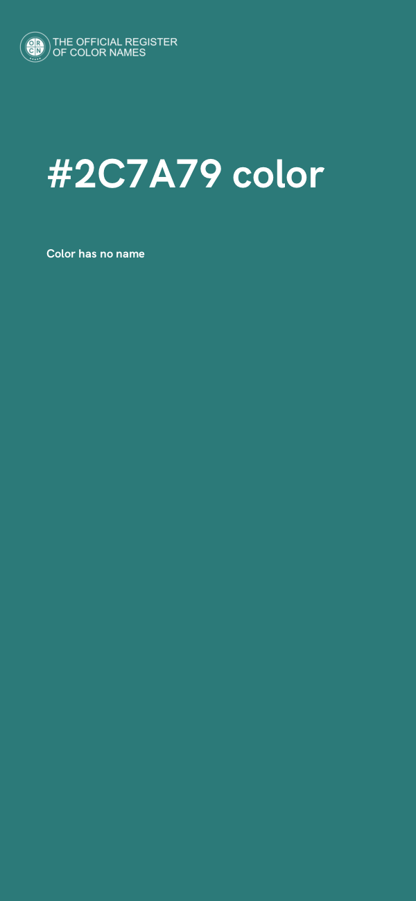 #2C7A79 color image